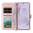 Crossbody Leather Wallet flip case for Samsung Galaxy S25 Edge, pink