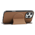X-LEVEL Case for iPhone 16 Pro Max, Magnetic Card Holder, brown