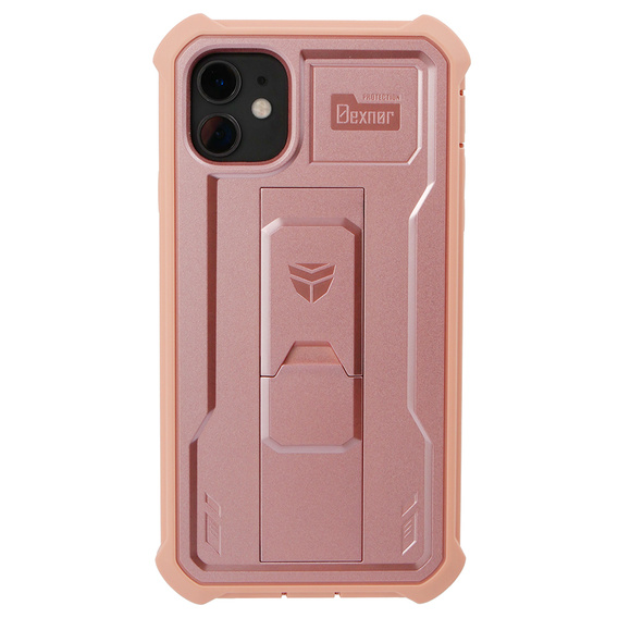 Armored case for iPhone 11, Dexnor Full Body, pink rose gold