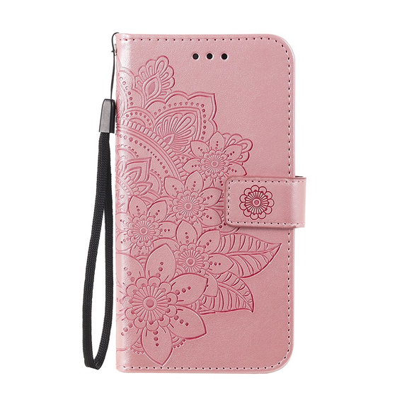 Flip case for Oppo Reno5 Z / A94 / A95 5G, Mandala, pink rose gold