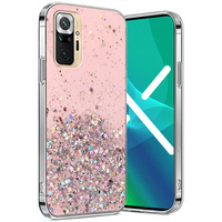 Case for Xiaomi Redmi Note 10 Pro, Glittery, pink