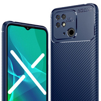 Case for Xiaomi Redmi 10C, Carbon Gel, dark blue