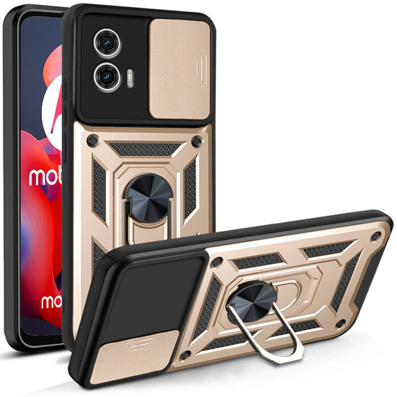Case for Motorola Moto G24 / G24 Power / G04, CamShield Slide, gold