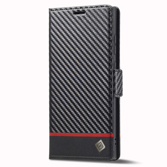 Flip case for Samsung Galaxy S24 Ultra, Carbon LC.IMEEKE, black