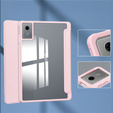 Case for Lenovo Idea Tab 11" 2025 TB336FU TB336ZU, with transparent back and stylus holder, pink