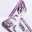 Case for iPhone 16 Pro, Electro MagSafe, purple + Screen Glass
