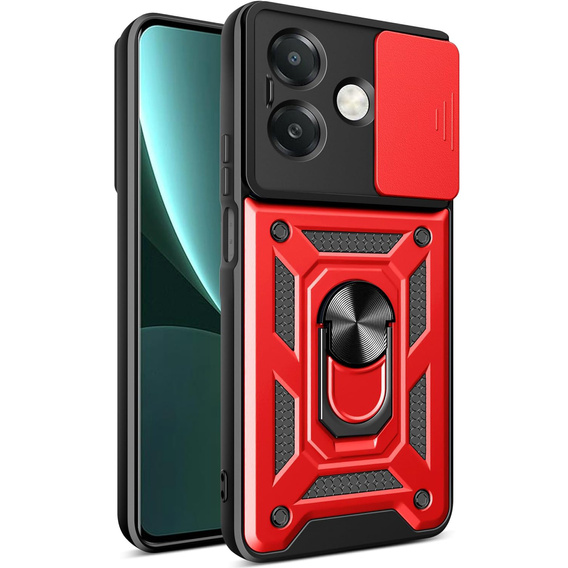 Case for Oppo A40 / Oppo A40m, CamShield Slide, red