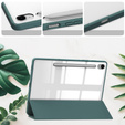Case for Samsung Galaxy Tab S10 Lite / S10 FE / S9 FE, Smartcase Hybrid, with stylus space, dark green