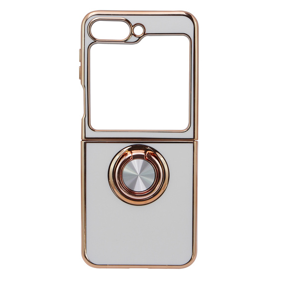 Case for Samsung Galaxy Z Flip 5 5G, Electro Ring, white