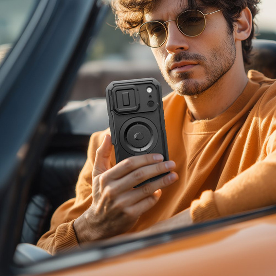 Tech-Protect case for iPhone 17 Pro Max, Kevlar MagSafe+, black