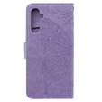 Flip case for Samsung Galaxy M34 5G, Butterfly, purple