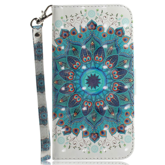 Flip case for Motorola Edge 50 Pro 5G, Wallet, Mandala Flower