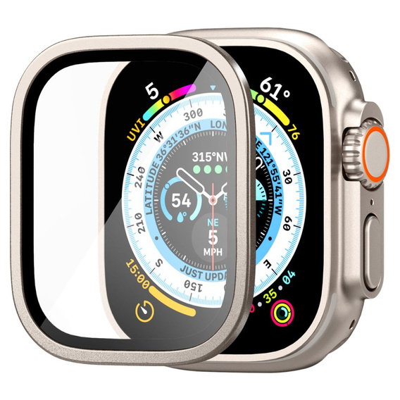 SPIGEN Tempered Glass for Apple Watch Ultra 49mm, Titanium