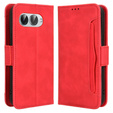 Flip case for T Phone 3 5G, Card Slot, red
