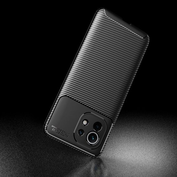 Case for Xiaomi Mi 11, Carbon Gel, black