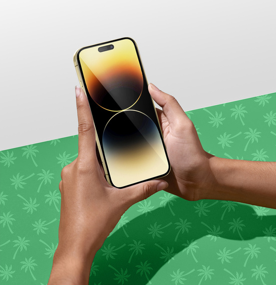 5D Full Glue Smart Palm Tempered Glass for iPhone 14 Pro