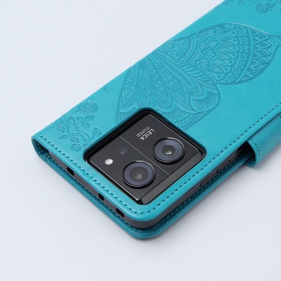 Flip case for Xiaomi 13T / 13T Pro, Butterfly, blue