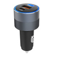 Forcell F-Energy Alu 85 W car charger, 2 × USB-C + USB-A, PD / QC 4.0 / SFC 2.0