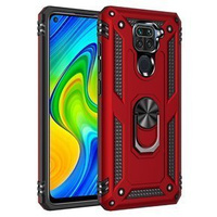Armor Case for Xiaomi Redmi Note 9, Nox Case Ring, red