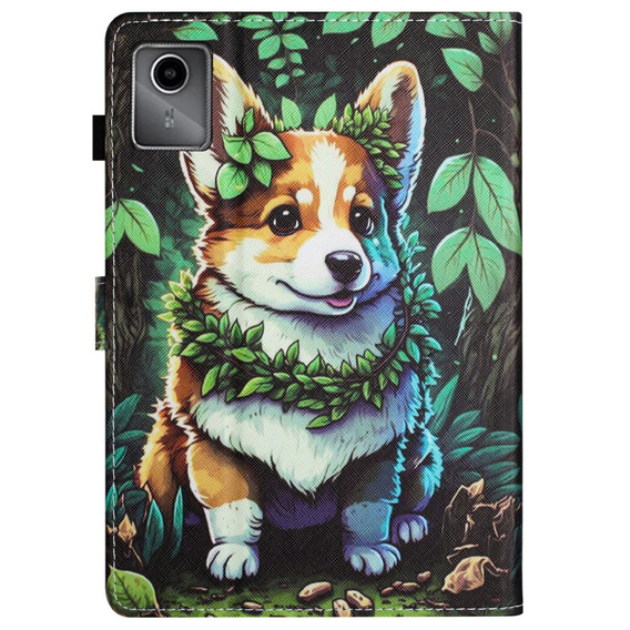 Case for Lenovo Tab M11, with flap, corgi dog