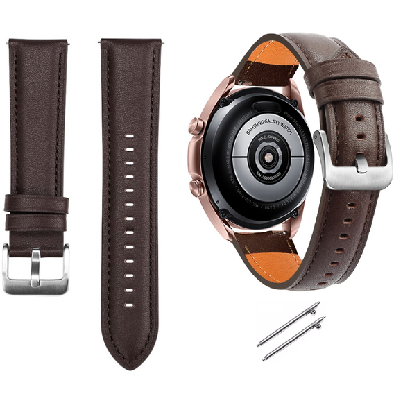 Leather Belt for Samsung Galaxy Watch 42mm - Coffee