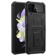 Armored Case for Samsung Galaxy Z Flip 4 5G, Dexnor Clip Holder, black