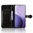 Flap case for Oppo Reno 14, Wallet Rhombus, black