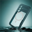 Waterproof case for Samsung Galaxy S24, Redpepper, for MagSafe, blue