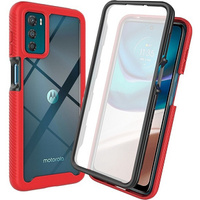 Case for Motorola Moto G42 4G, Shockproof, with film, red