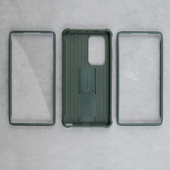 Armored case for Samsung Galaxy S23 Ultra, Dexnor Full Body (Two Frames), green