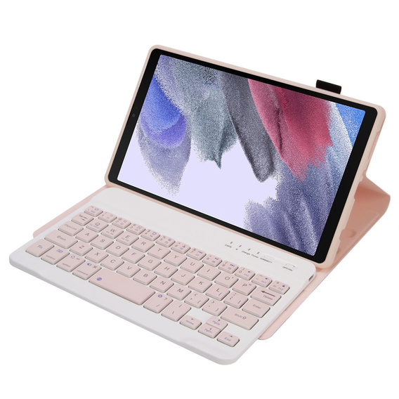Case + keyboard Samsung Galaxy Tab A7 Lite 8.7 T220 / 225, pink rose gold