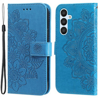 Flip case for Samsung Galaxy A54 5G, Mandala Flower, blue
