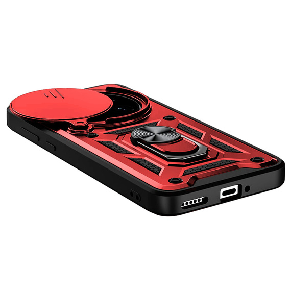 Case for Realme 14 Pro+ 5G, CamShield Slide, red