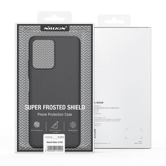 NILLKIN Case for Xiaomi Redmi Note 12 5G / POCO X5 5G, Super Frosted Shield Case, black