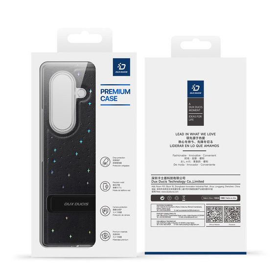 Dux Ducis Stex case with stand and tempered glass for Samsung Galaxy Z Fold7 5G