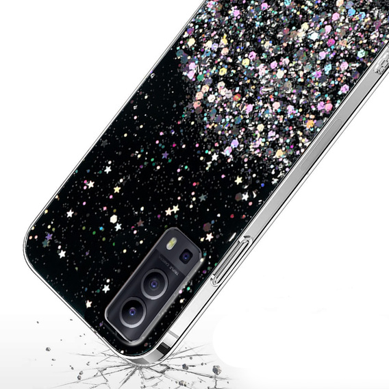Case for Vivo Y52 5G / Y72 5G, Glittery, black