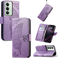 Flap case for Xiaomi Redmi 15 5G / 4G, Butterfly, purple