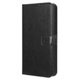 Flip case for Infinix Note 30, Crazy Horse Wallet, black