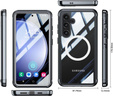 Case for Samsung Galaxy S23 FE, Shockproof, with screen film, for MagSafe, black