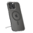 Spigen MagSafe Case for iPhone 16 Pro Max, Ultra Hybrid, transparent / gray + 9H Tempered Glass