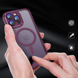 Case for iPhone 14 Pro, ERBORD Impact Guard, MagSafe, maroon