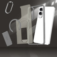 Case for Samsung Galaxy S25 Edge, Kickstand Matt Case, for MagSafe, titanium grey