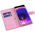 Flip case for Oppo A17, Wallet Light Spots Decor Butterfly, blue