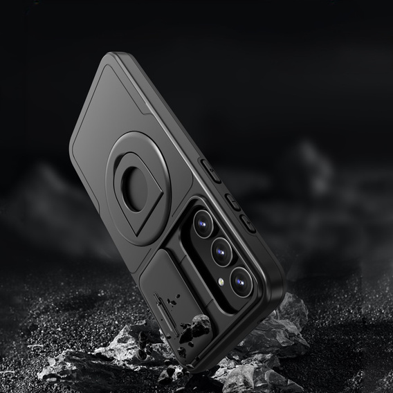 Case for Samsung Galaxy S23 FE, Military Magnet, for MagSafe, black