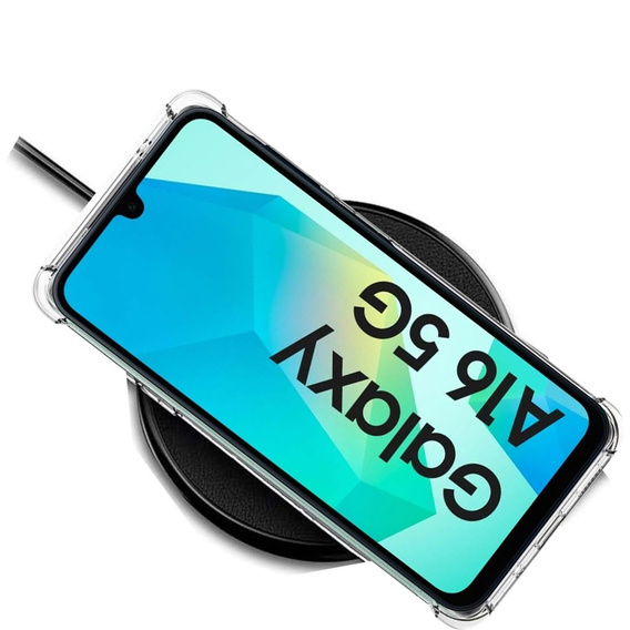 Case for Samsung Galaxy A16, Fusion Hybrid, for MagSafe, transparent + Screen Glass