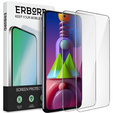 2x Tempered Glass for Samsung Galaxy M51, ERBORD 9H Hard Glass for phone screen