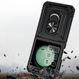 Armor Case for Samsung Galaxy Z Flip7 FE / Z Flip6, Nox Case Ring, black