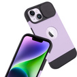 ERBORD MagSafe Cam Slider Case, purple + screen protector for iPhone 13 / iPhone 14