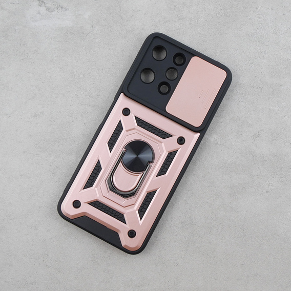 Case for Xiaomi Redmi 12, CamShield Slide, pink rose gold