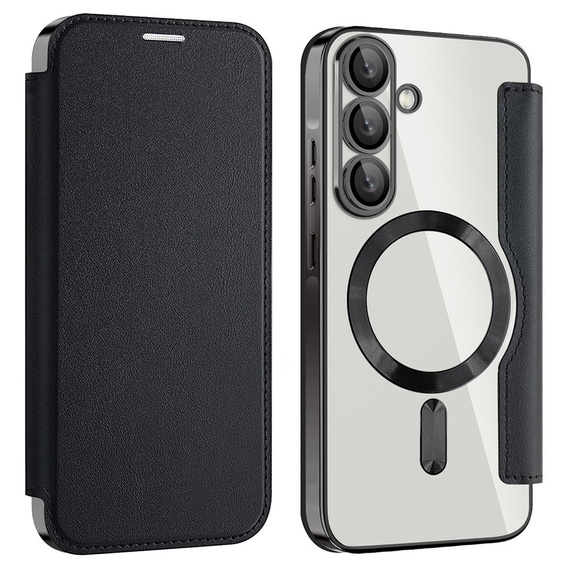 Flip case for Samsung Galaxy A56, RFID Wallet MagSafe CamShield, black